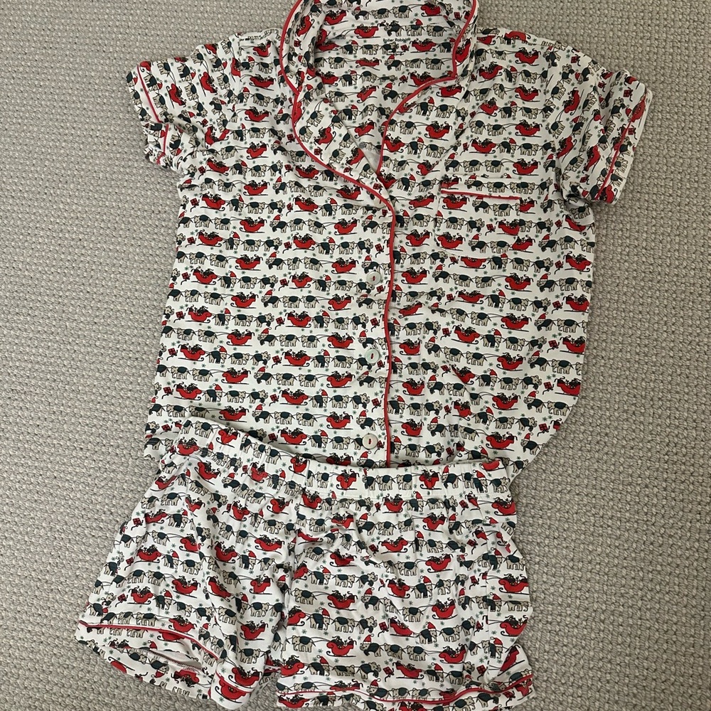 Roller Rabbit Christmas Elephant Pajamas
